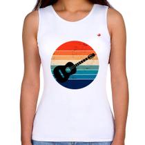 Regata Feminina Violão Vintage Sunset - Foca na Moda Regata Feminina Violão Vintage Sunset - Foca na Moda