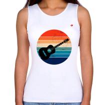 Regata Feminina Violão Vintage Sunset - Foca na Moda