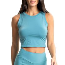 Regata Feminina Vivame Outside Cropped Azul - 2992