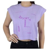 Regata Feminina Voorth Cropped Lilás Lavanda - 5631 Regata Feminina Voorth Cropped Lilás Lavanda - 5631