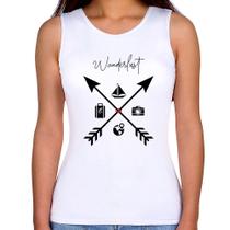 Regata Feminina Wanderlust Veleiro - Foca na Moda Regata Feminina Wanderlust Veleiro - Foca na Moda