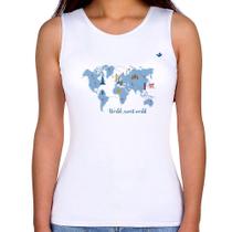 Regata Feminina World sweet world - Foca na Moda Regata Feminina World sweet world - Foca na Moda