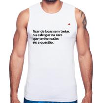 Regata Ficar de boas sem tretar - Foca na Moda