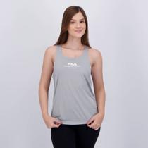 Regata Fila Basic Train Feminina Cinza e Branca Regata Fila Basic Train Feminina Cinza e Branca