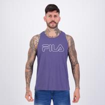 Regata Fila Letter Outline Marinho e Branco