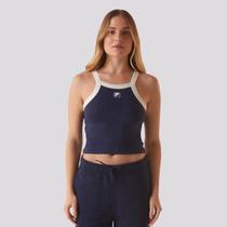 Regata Fila Ribbed Letter Retro Feminina Marinho