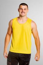 Regata Física Amarela 100% Poliéster - Ideal para Atividades Esportivas