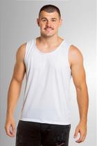 Regata Física Branca Antipilling 100% Poliéster - Ideal para Atividades Físicas