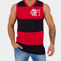 Regata Flamengo Retrô Libertadores Masculina - Preto e Vermelho - P