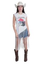 Regata Franja Feminina Texas Farm - Dust And Passion - Cff009 - Bege