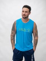 Regata Game Bravo Training Masculina Azul Claro Regata Game Bravo Training Masculina Azul Claro