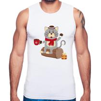 Regata Gatinho Simpático - Foca na Moda Regata Gatinho Simpático - Foca na Moda