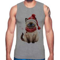 Regata Gato Natalino Gorro e Cachecol - Foca na Moda