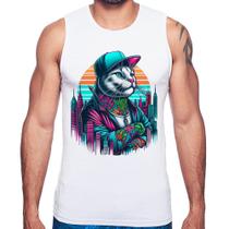 Regata Gato Urbano Arte - Foca na Moda Regata Gato Urbano Arte - Foca na Moda