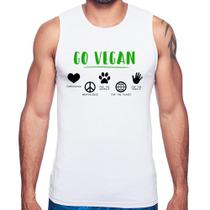 Regata Go Vegan Símbolos - Foca na Moda