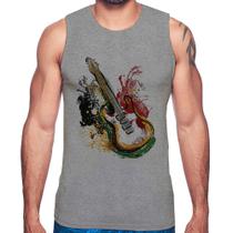 Regata Guitarra Reggae - Foca na Moda Regata Guitarra Reggae - Foca na Moda