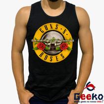 Regata Guns N Roses 100% Algodão Camiseta Regata Rock Geeko