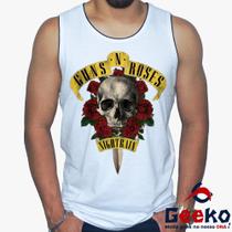 Regata Guns N Roses 100% Algodão Camiseta Regata Rock Geeko