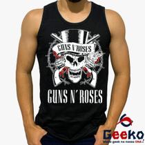 Regata Guns N Roses 100% Algodão Rock Geeko