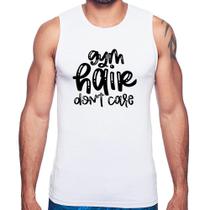 Regata Gym Hair Don't Care - Foca na Moda Regata Gym Hair Don't Care - Foca na Moda