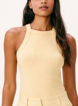Regata Halter Neck Hering 4AP7 Feminina Canelada Algodão T. P/XG Regata Halter Neck Hering 4AP7 Feminina Canelada Algodão T. P/XG