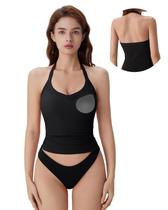 Regata Halter SUUKSESS com Sutiã Embutido Preta G Regata Halter SUUKSESS com Sutiã Embutido Preta G
