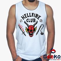 Regata Hellfire Club 100% Algodão Stranger Things Camiseta Regata Geeko