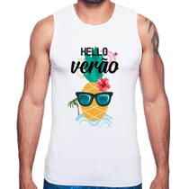 Regata Hello Verão - Foca na Moda Regata Hello Verão - Foca na Moda