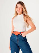 Regata Hering 4A92 Feminina Gola Alta Canelada Algodão T. P/XG