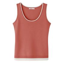 Regata Hering Decote U Slim K6t9 Goiaba Regata Hering Decote U Slim K6t9 Goiaba