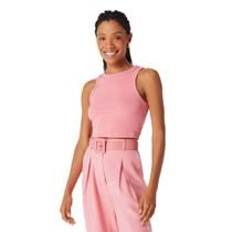 Regata Hering Feminina Cropped Em Ribana Rosa