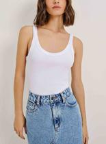 Regata Hering N1TE Feminina Slim Ribana Algodão T. P/EXG