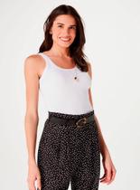 Regata Hering N1TE Feminina Slim Ribana Algodão T. P/EXG