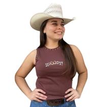 Regata Houudy Tacha Brand Western Cor:MarromTamanho:Unico