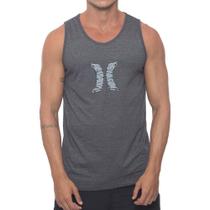 Regata Hurley Hard Icon Masculina Preto Mescla