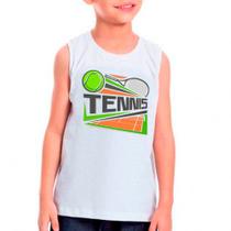 Regata Infantil Branca Esporte Sport Tennis 01 - DESIGN CAMISETAS