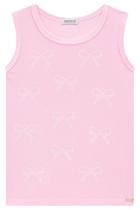 Regata Infantil em Canelado Maui Lacinhos Strass Princess by Infanti Regata Infantil em Canelado Maui Lacinhos Strass Princess by Infanti