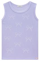 Regata Infantil em Canelado Maui Lacinhos Strass Princess by Infanti Regata Infantil em Canelado Maui Lacinhos Strass Princess by Infanti