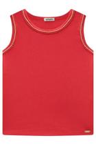 Regata Infantil Em Ribana Infanti Vermelho 85877 Regata Infantil Em Ribana Infanti Vermelho 85877