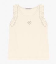 Regata Infantil feminina em Ribana 2x1 Trick Nick Off White