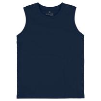 Regata Infantil Juvenil Básica Azul com Malha UV Menino Malwee