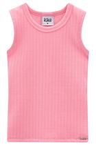 Regata Infantil Kukiê Rosa Neon