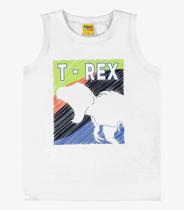 Regata Infantil Masculina T- Rex Rovi Kids Branco