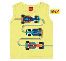 Regata Infantil Masculino em Malha Fórmula 1 Kyly