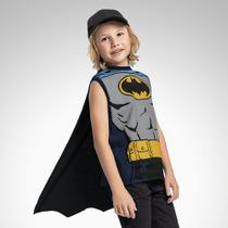 Regata Infantil Menino Batman Com Capa Fakini