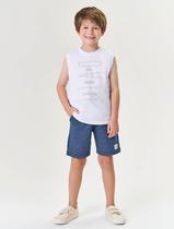 Regata Infantil Menino Dvtt Branco Divertto Regata Infantil Menino Dvtt Branco Divertto