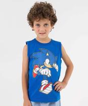 Regata Infantil Sonic Tam 4 a 10 Azul-76110 Regata Infantil Sonic Tam 4 a 10 Azul-76110