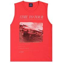 Regata Infantil Verão Vermelha Carro - Biogás