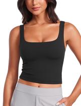 Regata Justa CRZ YOGA Butterluxe Decote Quadrado Preta XL Regata Justa CRZ YOGA Butterluxe Decote Quadrado Preta XL
