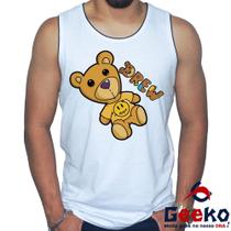 Regata Justin Bieber 100% Algodão Drew Pop Geeko Regata Justin Bieber 100% Algodão Drew Pop Geeko